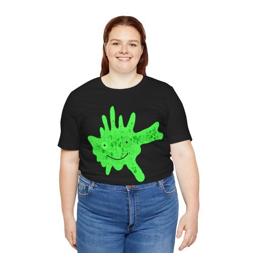 Happy Amoeba simple is beautiful einzelliges Glück Wissenschaft, Unisex S/S T-Shirt - Bild 8 von 61