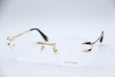 Roberto Cavalli Beautiful design vintage glass gold frame Roberto Cavalli 79S B03 – Vintage Frames Company main image 3