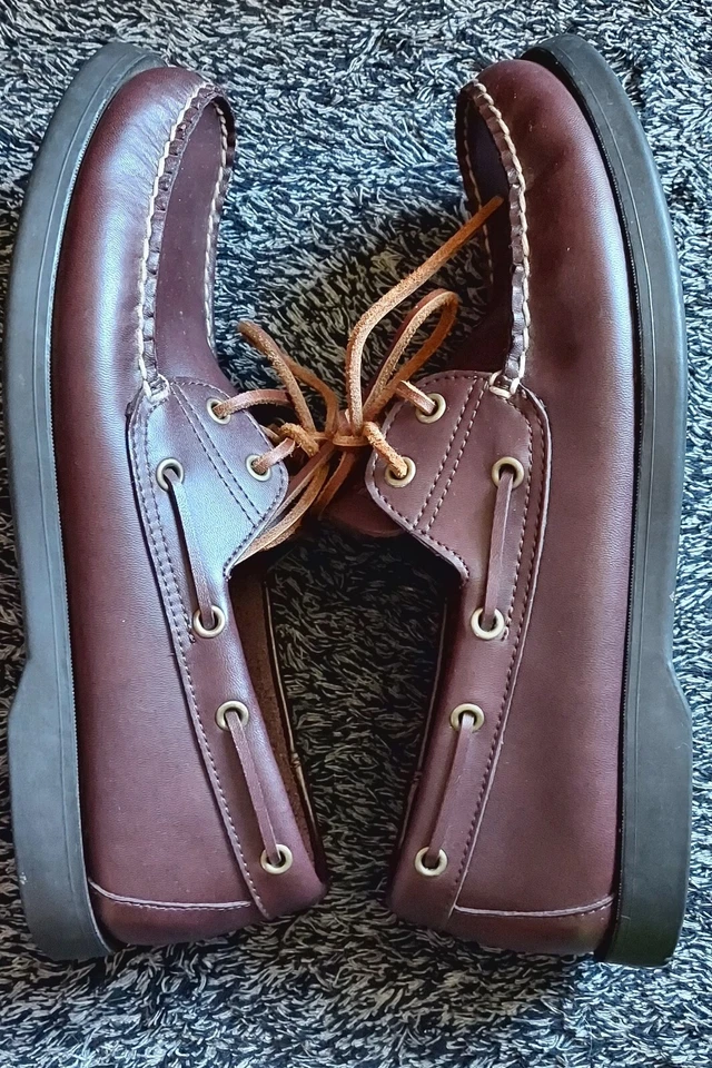 Unisex Ralph Lauren Cuero Polo Zapatos Deportivos Talla M 9 / W 10.5 Foto 4 de 4