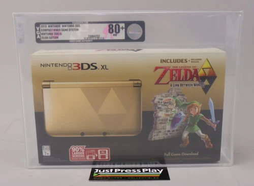 Nintendo 3DS XL The Legend Of Zelda: A Link Between Worlds VGA Silver 80+ NM