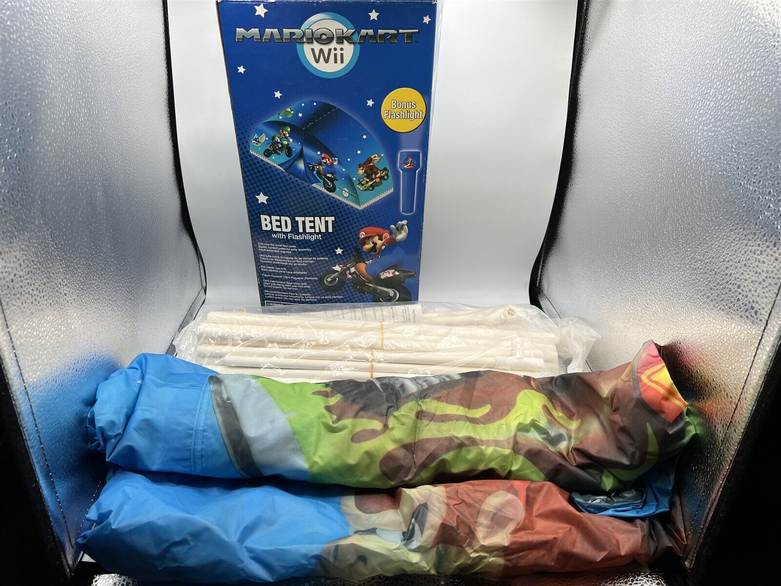 RARE 2011 OFFICIAL NINTENDO MARIO KART TWIN BED TENT "NEVER USED"