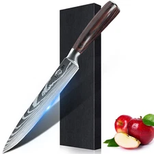 8 In Knife Chef Knife Ultra Sharp Multipurpose Paring Knife for Fruit Vegetable