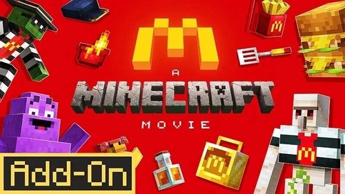 Minecraft Movie McDonalds Addon Pack In-Game DLC ๐๐