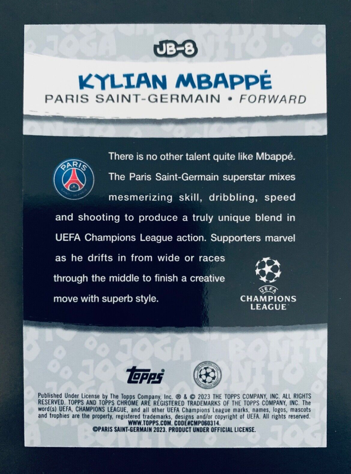 2022-23 TOPPS UEFA Chrome Pedri Joga Bonito SP Case Hit Insert