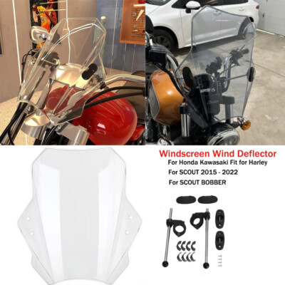 Windshield Windscreen Wind Deflector For SCOUT BOBBER For