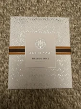 Aquiesse FIRESIDE SPICE Scented Luxury Soy Candle NIB 9oz Single Wick Glass Jar