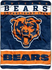 Chicago Bears NFL 60" x 80" Plush Throw Blanket, Soft & Warm