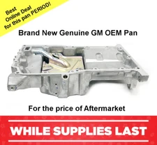 Oil Pan Brand New GM OEM  2.2L 2.4L 2005-2010 CHEVROLET COBALT 12601240  