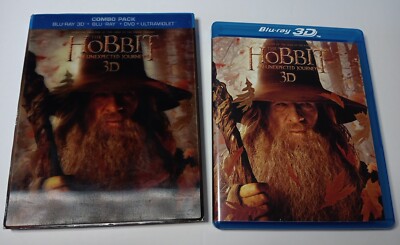The Hobbit: An Unexpected Journey 2013 Movie Blu-Ray DVD Blu-Ray 3D Elijah Wood