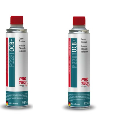 2x 375ml  Sprit Booster 6 Oktan plus  PRO TEC Premium Oktanzahlverbesserer  
