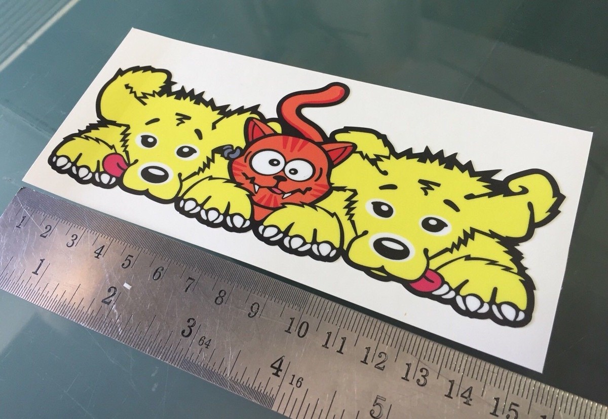 TP Rossi 46 Cat & Dogs Seat STICKER DECAL NEW 2018 (150mm x
