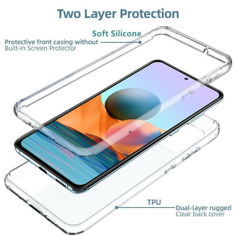 Cover Integrale per Xiaomi 12 Pro, Protezione e 360°: Fronte Flessibile e Retro Rigido - Trasparente - Italiano