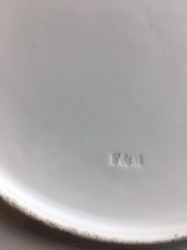 (6 Pcs) c1853-73 Fischer & Mieg Pink Scenic Reticulated TAZZA'S & CABINET PLATES - Picture 11 of 12