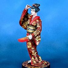 Exquisite Geisha Figurine - Miniature Tabletop Decor, Collectible Art 60