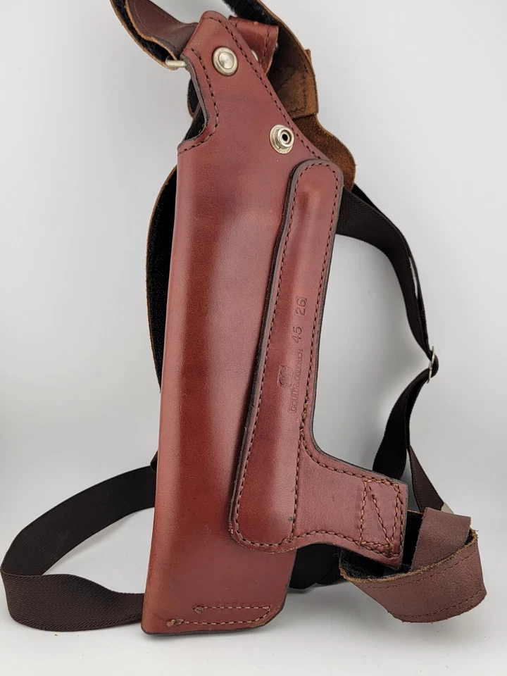 Funda de cuero de hombro Goud & Goodrich rara modelo 45 26 para diestros Foto 4 de 4