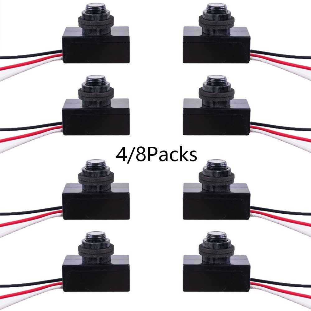 4/8Pcs AC120-277V Light Control Sensor Dusk To Dawn Photocell Switch Replacement. Available Now for $22.75