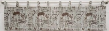 Farmers Market Tab Top Valances or Curtains