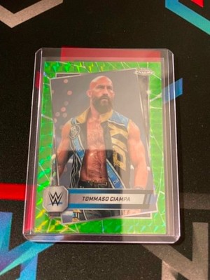 WÄHLEN SIE IHRE KARTE Topps Chrome WWE 2025 Green Geometric Refractor /75