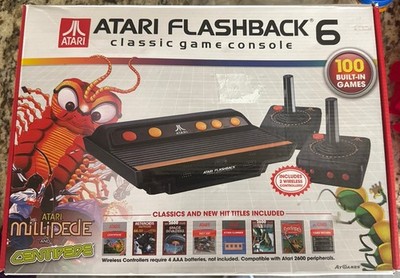 Vintage Atari Flashback 6 Classic Game Console Model No. AR2680 100 Games Tested