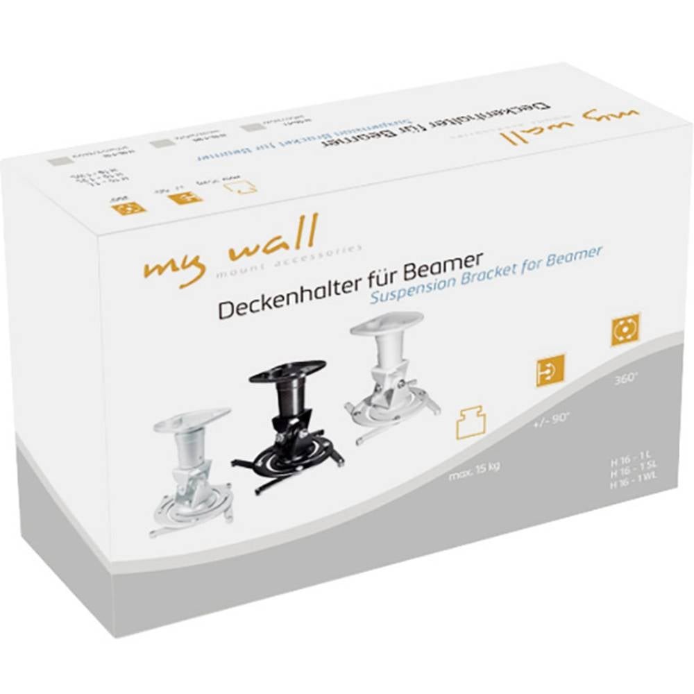Support projecteur plafond rotatif argent contre les reflets et cadrages difficiles - 3