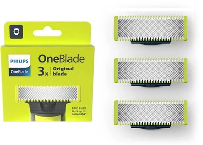 DE 3er-Pack Original Philips OneBlade Ersatzklingen OneBlade & Pro Modelle QP230