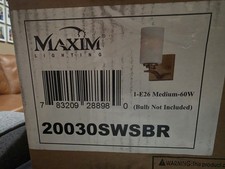 Set of 2 Maxim Lighting Wall Sconce White Bra...