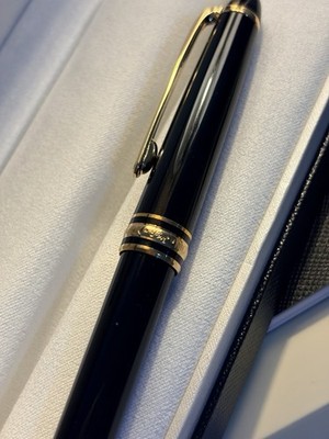 Montblanc Meisterstück Classique 163 Gold Trim Rollerball Pen New | Full Set Box