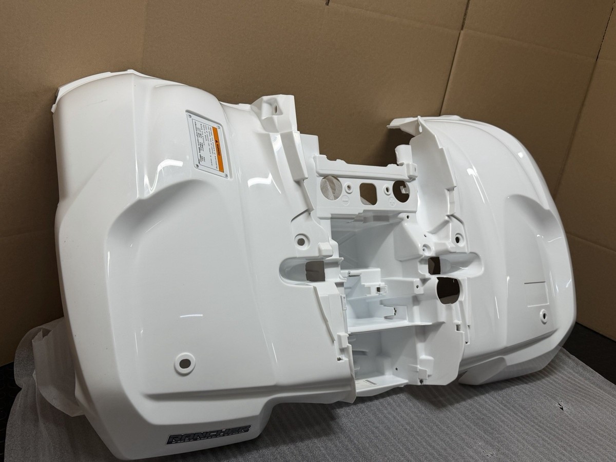 07-13 Honda Rubicon RANCHER 420 REAR FENDER WHITE PLASTIC TRX420