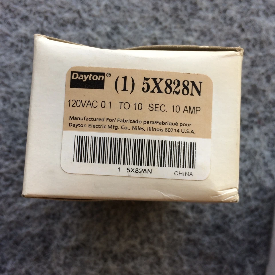 Dayton Time Delay Relay 5X828N 0.1-10 sec 120V * Ships Fast * - Image 2 of 4