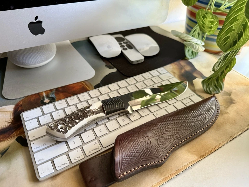 Cuchillo Fijo Boker Arbolito Hunter Ciervo Nuevo Ciervo En McArta Mango 14.49 Ecutla Foto 3 de 3