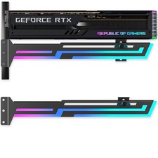 Universal Black ARGB GPU Support Bracket 16.8M RGB Modes Graphics Card Bracket