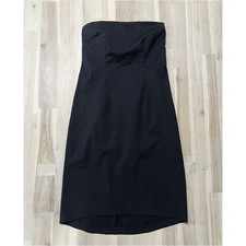 J.crew Black Strapless Side Zipper Dress
