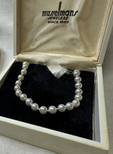 VINTAGE Add A Pearl Necklace with 30 Cultured Pearls 4.5mm On 14k Chain 17.5