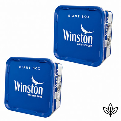 2 x Winston 155g Giant Box (322,25 /1kg) Volume Blue Tabacco Zigarettentabak