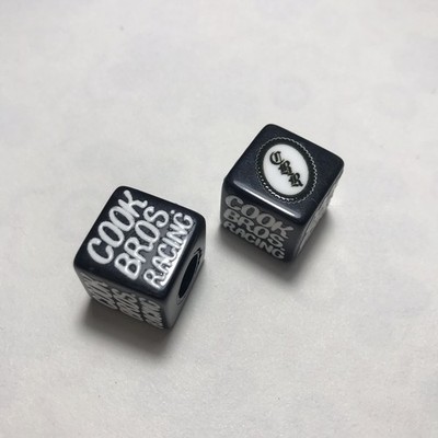 Cook Bros DICE VALVE CAP OldSchool BMX GJS KASTAN SE KUWA Black