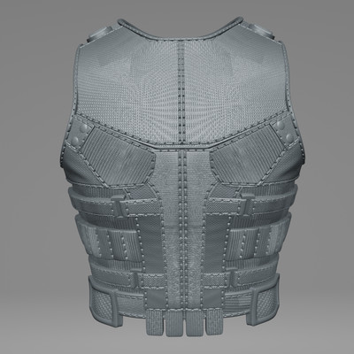 1/12 Scale Action Figure Chest Armor: Punisher (Netflix-Plain)