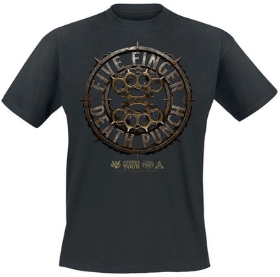 Five Finger Death Punch T-Shirt Herren Knuckles Mock Up 1 schwarz