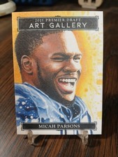 2021 Sage Premier Draft Art Gallery Micah Parsons RC #AG-5 Green Bay Packers 