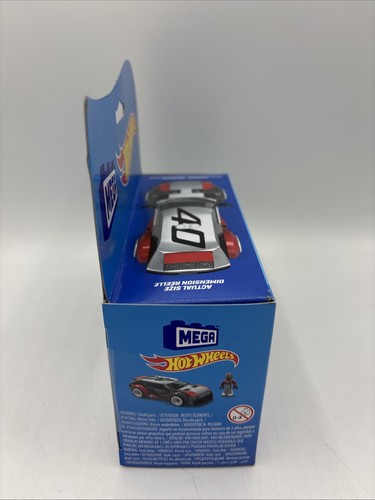 MEGA Hot Wheels Building Toy Race Car Playset, Audi RS 6 GTO Concept with 77 ... - Picture 2 of 4