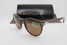 NEW PERSOL P 3152-S 9015/57 HAVANA SILVER POLARIZED AUTHENTIC SUNGLASSES 52-20