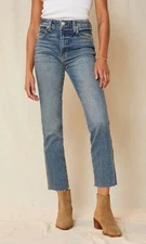 AMO Chloe Crop Kismet Wash Straight Size 28 BNWT 