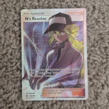 Pokémon N's Resolve Full Art Ultra Rare Trainer Cosmic Eclipse 232/236 on eBay