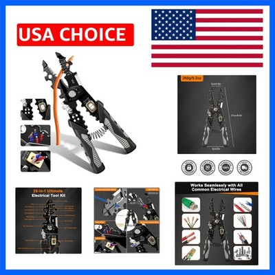 25-In-1 Multifunctional Wire Stripper - Professional Wire Stripper Tool for Cutt