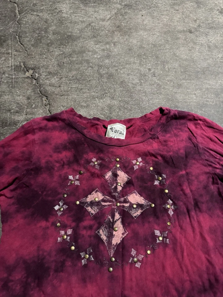 Cruz de Colección Y2K Vocal Affliction Manga Larga Tachonada Bling Foto 2 de 4