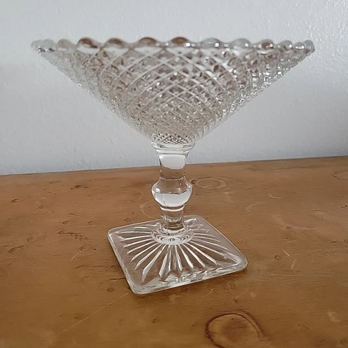 Vintage 1930’s Anchor Hocking Miss America Candy Compote Dish Depression Glass