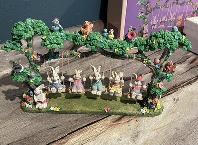 Bunny Family On A Swing Easter Decoration ABC Item #50675