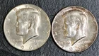 1967 & 1969 D Kennedy Half Dollar 40% Silver Coin Lot Of 2