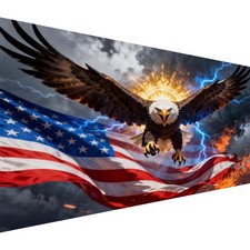 4th Of July American Flag Diamond Art Kit For Adults Full Drill DIY Wall Art