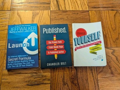 Entrepreneur Business Book Lot Launch Published Choose Yourself Jeff Walker