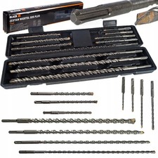 Set Punte SDS Plus 11pz Per Cemento Professionali 110-450 mm d. 6-20 mm Helix S4